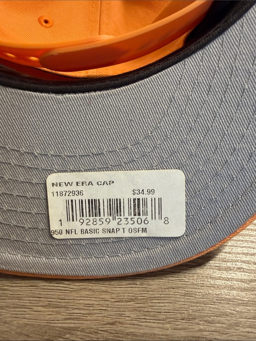 New Era Snapback Tampa Bay Buccaneers Throwback Logo Hat - Orange - Picture 2 of 6